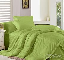 Комплект постельного белья "Салатовый" Евро размер, поплин. Россия