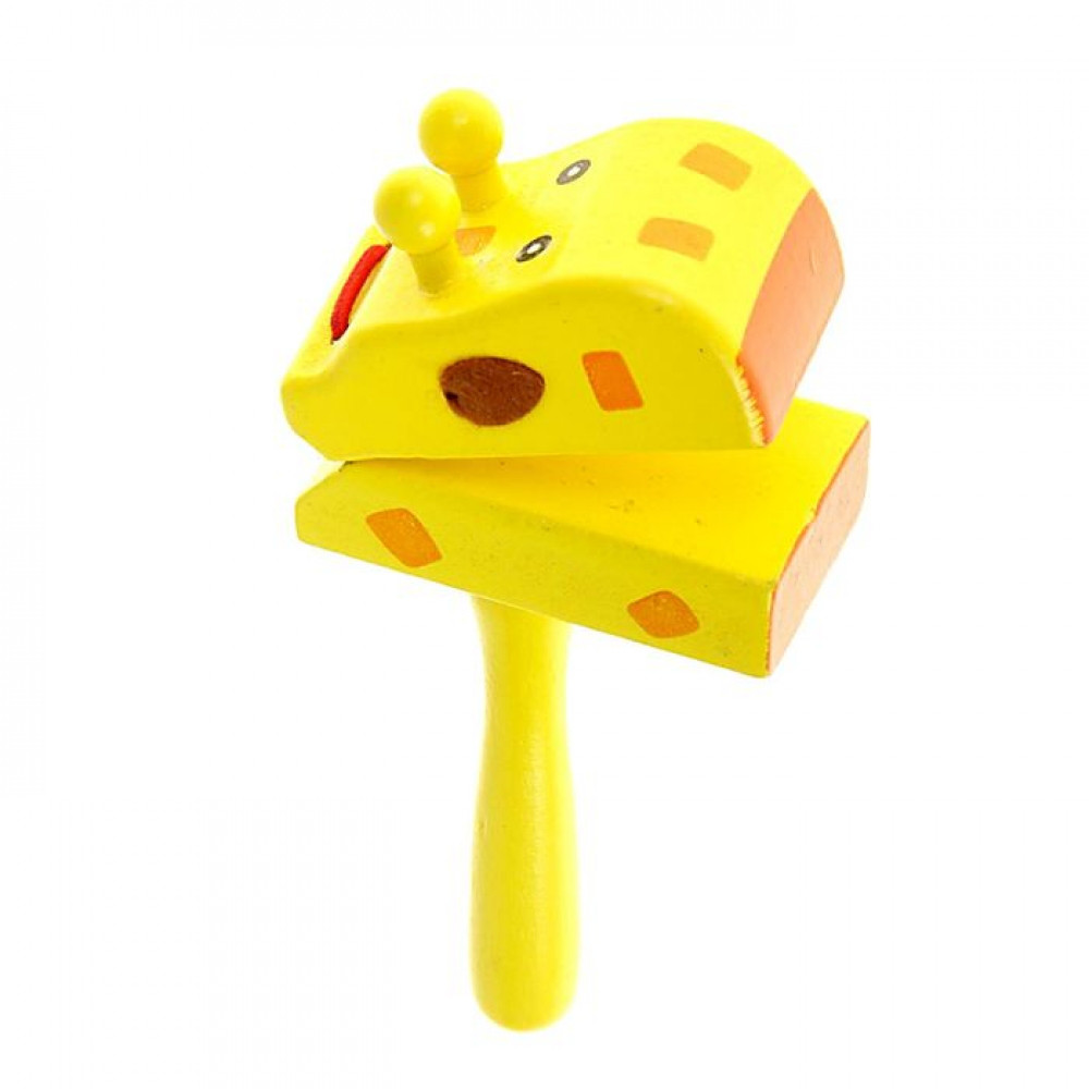 Деревянная игрушка стучалка "Жираф"