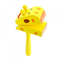 Деревянная игрушка стучалка "Жираф"