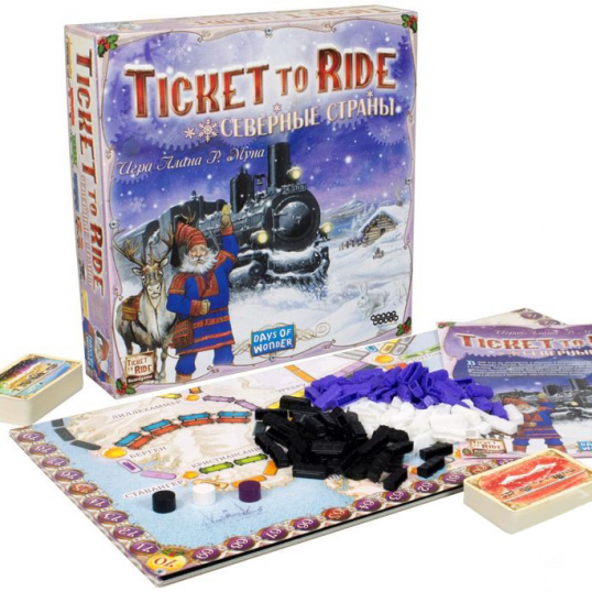 Настольная игра: Ticket To Ride (Билет на поезд) Северные страны | Хоббиворлд - фото 2 - id-p50778598