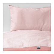 Пододеяльник, наволочка д/кроватки ТИЛЛГИВЕН розовый ИКЕА, IKEA
