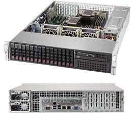 Сервер Rack 2U, 2xXeon Scalable LGA3647, 16xDDR4 LRDIMM 2666, 16x2.5HDD, RAID SAS, 2x10Gbe, 2x1200W 