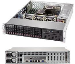Сервер Rack 2U, 2xXeon Scalable LGA3647, 16xDDR4 LRDIMM 2666, 16x2.5HDD, RAID SAS, 2x10Gbe, 2x1200W 