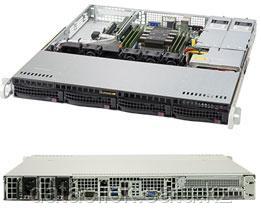 Сервер Rack 1U, 1xXeon Scalable LGA3647, 6xDDR4 LRDIMM 2666, 4x3.5HDD, RAID 0,1,10,5, 2xGLAN, 2x400W, фото 2