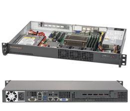 Сервер Rack 1U, 1xXeon E3-1200 v5/v6, 4xDDR4 UDIMM 2400, 3.5HDD, RAID 0,1,10,5, 2xGLAN, 200W