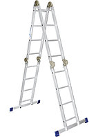 Лестница шарнирная алюминиевая, 4х4 ступени, Pоссия