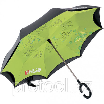 Зонт-трость обратного сложения, эргономичная рукоятка с покрытием Soft Touch// PALISAD, фото 2