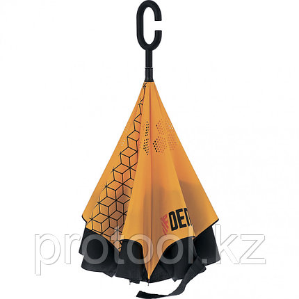 Зонт-трость обратного сложения, эргономичная рукоятка с покрытием Soft Touch// DENZEL, фото 2