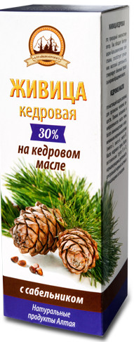 Живица кедровая на кедровом масле с сабельником