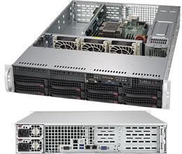 Сервер Rack 2U, 1xXeon Scalable LGA3647, 6xDDR4 LRDIMM 2666, 8x3.5HDD, RAID SATA, 2x10Gbe, 2x500W , фото 2