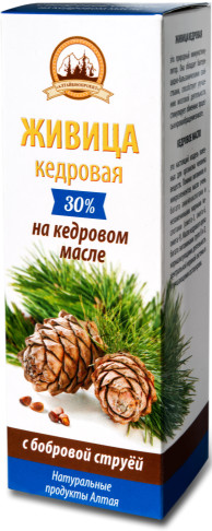 Живица кедровая на кедровом масле с бобровой струей