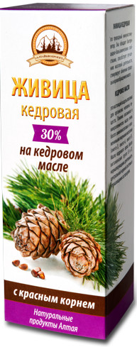 Живица кедровая на кедровом масле с красным корнем