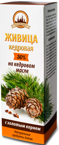 Живица кедровая на кедровом масле с золотым корнем