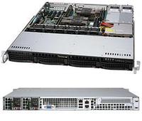 Сервер Rack 1U, 2xXeon Scalable LGA3647, 8xDDR4 LRDIMM 2666, 4x3.5HDD, RAID 0,1,10,5, 2xGLAN, 2x600W