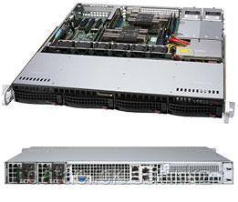 Сервер Rack 1U, 2xXeon Scalable LGA3647, 8xDDR4 LRDIMM 2666, 4x3.5HDD, RAID 0,1,10,5, 2xGLAN, 2x600W, фото 2