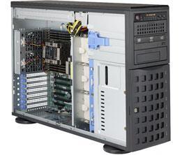 Сервер Tower 4U, 2xXeon Scalable LGA3647, 16xDDR4 LRDIMM 2666, 8x3.5HDD, RAID SATA, 2x1Gbe, 2x1200W, фото 2