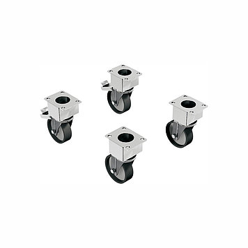 КОМПЛЕКТ ИЗ ЧЕТЫРЕХ КОЛЕС НА СТАЛЬНОЙ ПЛАСТИНЕ Angelopo