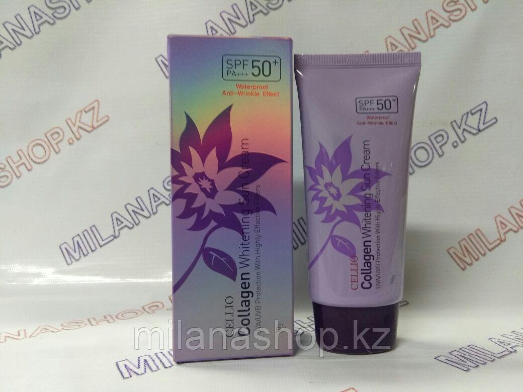 Collagen Whitening Sun cream 50+/PA+++ - Антивозрастной коллагеновый солнцезащитный крем