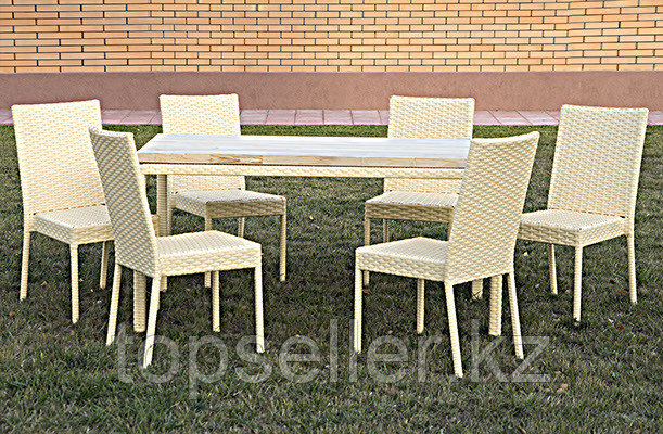 Обеденный плетёный стол "Оптима 3" - фото 2 - id-p50823566