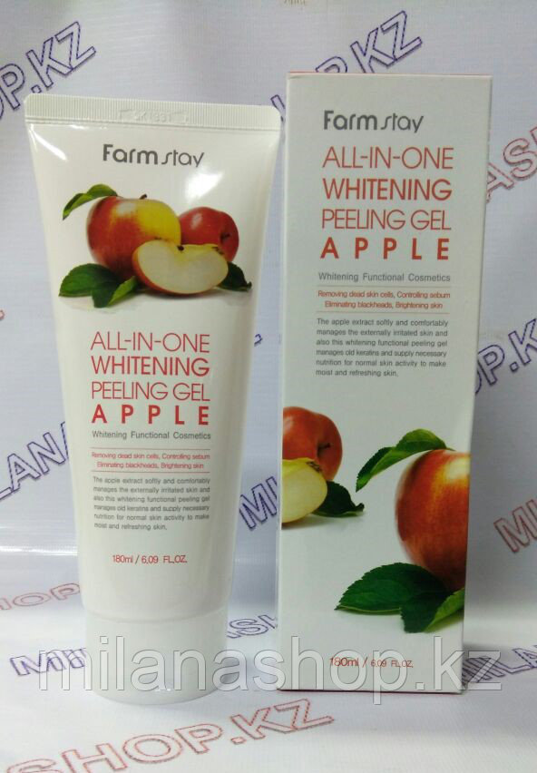 Farm Stay All-In-One Whitening Peeling Gel Cream Apple - Пилинг Гель для лица на основе Яблока