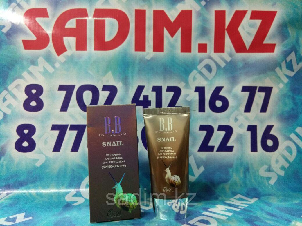 Ekel Snail BB Cream SPF50+ PA+++ Тональный ББ-крем с экстрактом улиточного муцина