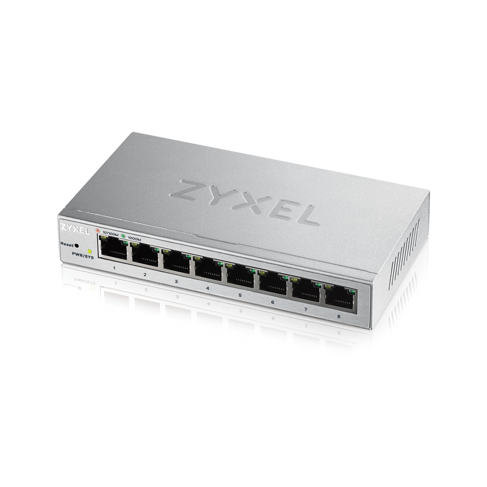 Zyxel GS1200-8 коммутатор Smart 8xGE, настольный, бесшумный, с поддержкой VLAN, IGMP, QoS и Link Aggregation - фото 4 - id-p50878586