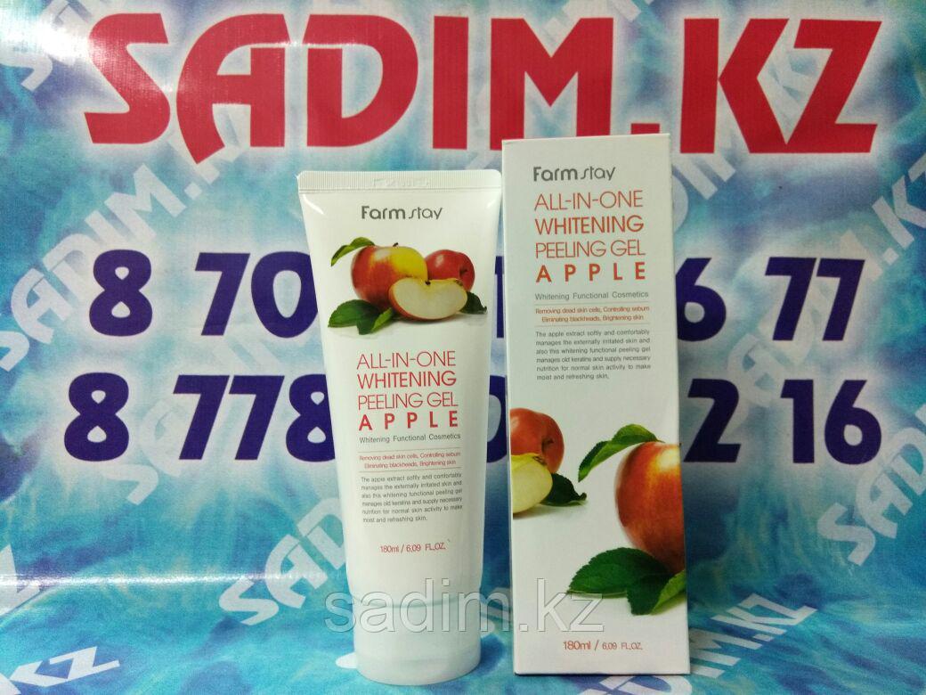 Farm Stay All-In-One Whitening Peeling Gel Cream Apple - Пилинг Гель для лица на основе Яблока
