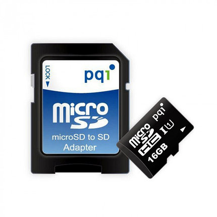 Карта памяти MicroSD 16GB Class 10 U1 PQI 6988-016GR116A, фото 2