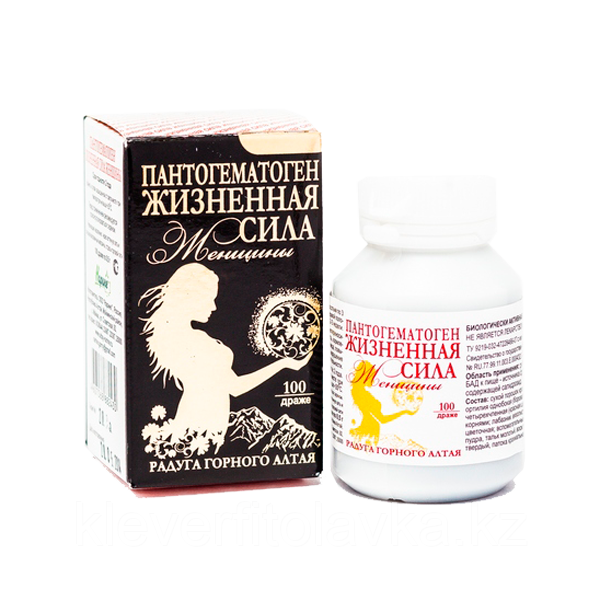 ПАНТОГЕМАТОГЕН «ЖИЗНЕННАЯ СИЛА ЖЕНЩИНЫ», таблетки