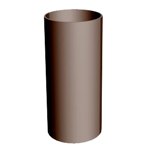 Труба водосточная 85 (диаметр)(коричневый)
