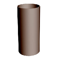 Труба водосточная 85 (диаметр)(коричневый), фото 1