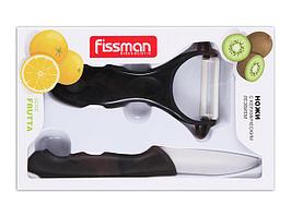 2603 FISSMAN Набор из разделочного ножа и ножа для чистки овощей Y-форма FRUTTA (керамика)