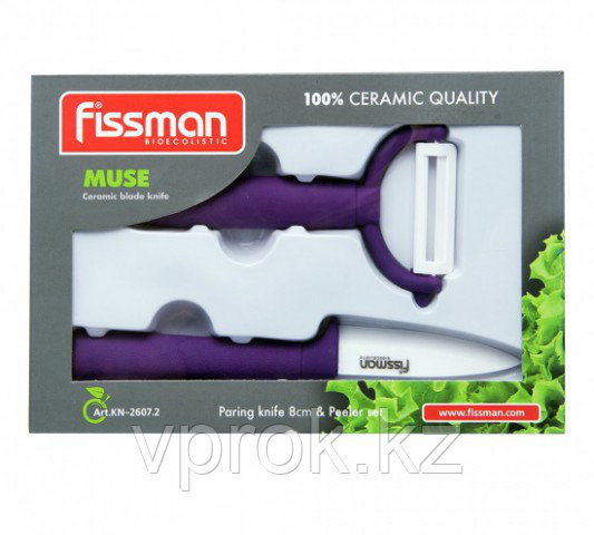 2603 FISSMAN Набор из разделочного ножа и ножа для чистки овощей Y-форма FRUTTA (керамика) - фото 2 - id-p50916176