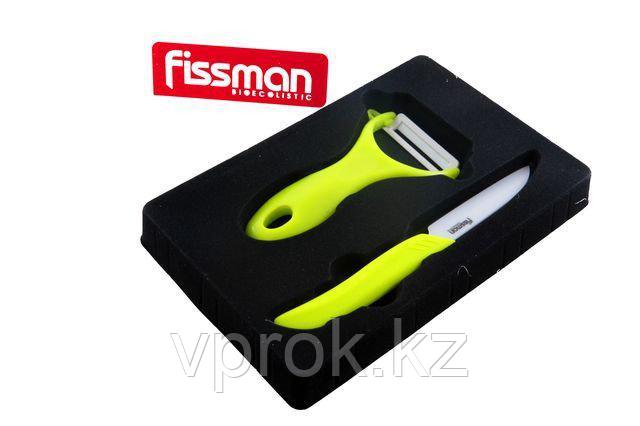 2608 FISSMAN Набор из разделочного ножа 8 см и ножа для чистки овощей Y-форма MARCA (керамика) - фото 1 - id-p50916221