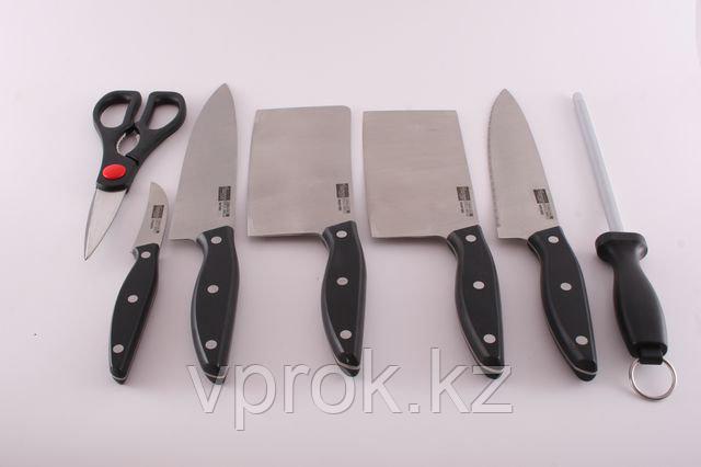 2623 FISSMAN Набор ножей 8 пр. FESTIVAL на деревянной подставке (нерж. сталь) - фото 2 - id-p50916240