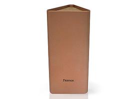 2988 FISSMAN Универсальная подставка для кухонных ножей и ножниц 10x23 см треугольная ЗОЛОТАЯ (пластик)