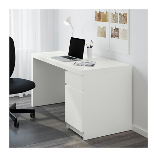 Письменный стол МАЛЬМ (PLATS ) белый, 100х50 см, правый - фото 3 - id-p13203848