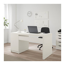 Письменный стол МАЛЬМ белый ИКЕА, IKEA, фото 3