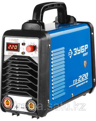Сварочный аппарат инвертор ЗУБР ЗАС-Т3-220-Д, ЭКСПЕРТ,T3, 220А, MMA/TIG LIFT, IGBT, VRD,, ПВ-60%, 1*220В, фото 2