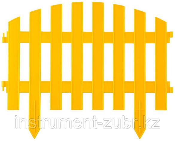 Забор декоративный GRINDA "АР ДЕКО", 28x300см, желтый, фото 2