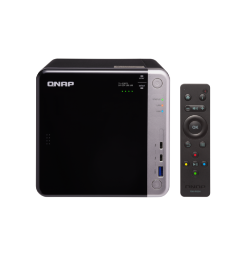 QNAP TS-453BT3-8G Сетевой RAID-накопитель, 4 отсека для HDD, 2 HDMI-порта. Intel Celeron J3455 1,5 ГГц.