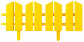 Бордюр декоративный GRINDA "ЛЕТНИЙ САД", 16х300см, желтый                                                                                             