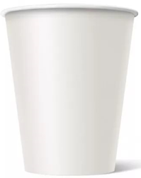 Стакан бумажный для хол/гор напитков 400 мл Белый 50шт/уп. 1000шт/кор.