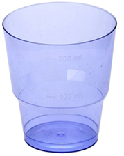 Стакан д/хол 0,2л, Кристалл, ПС, синий, 50 шт/уп, 1000 в ко