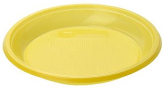 Тарелка 165 б/с желтая (ИнтроПластик 2400)