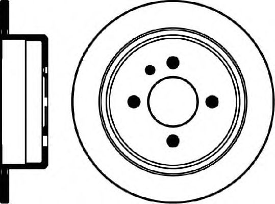 Тормозные диски BMW E30 318, 320, 325, 328 (задние, Optimal)
