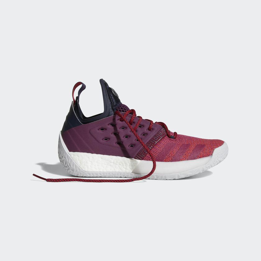 Кроссовки баскетбольные Adidas Harden Vol.2 MYSTERY RUBY F17/RED NIGHT - фото 7 - id-p50946938