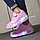 Роликовые кроссовки Aimoge LED Light Pink, фото 8