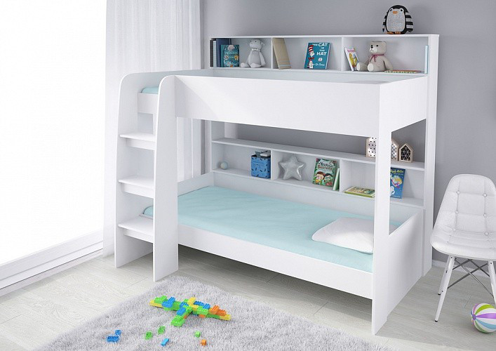 Кровать двухъярусная Polini Simple 5000, белый