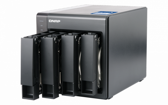QNAP TS-431X2-8G Сетевой RAID-накопитель, 4 отсека для HDD, 10 GbE SFP+. ARM Cortex-A15 Annapurna Labs AL-212 - фото 3 - id-p50994705